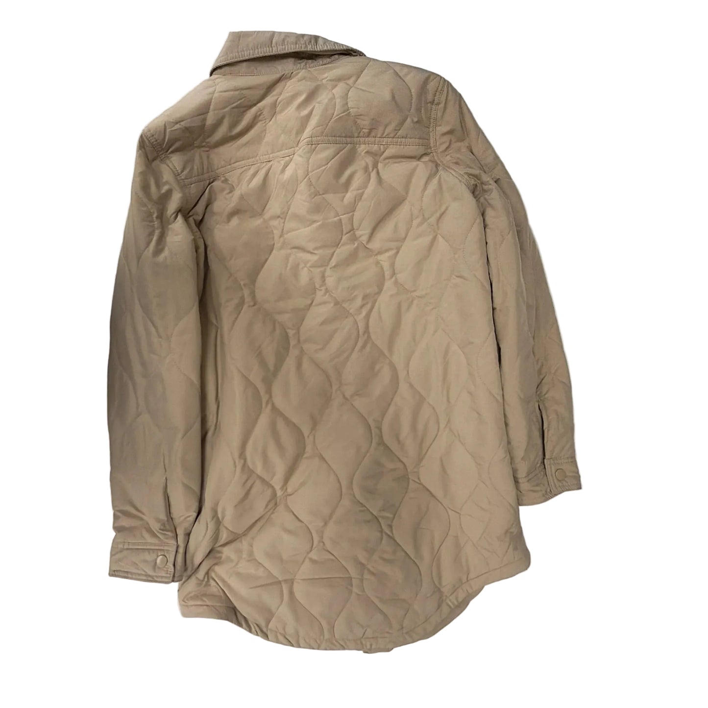 Jacket Puffer & Quilted By Love Tree In Tan, Size: S