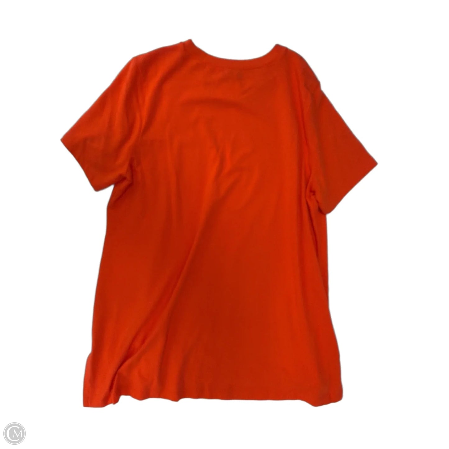 Top Short Sleeve By Isaac Mizrahi Live Qvc In Orange, Size: L