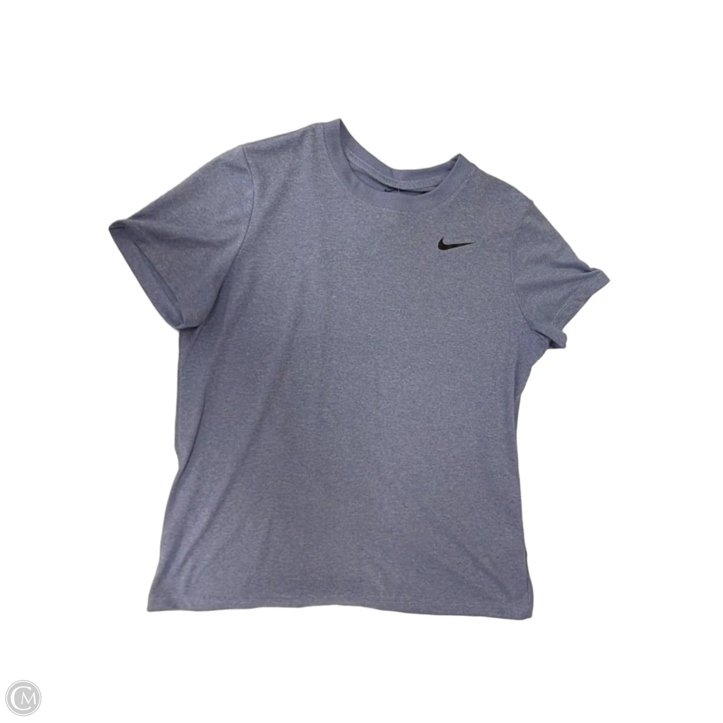 Athletic Top Short Sleeve By Nike Apparel In Blue, Size: L