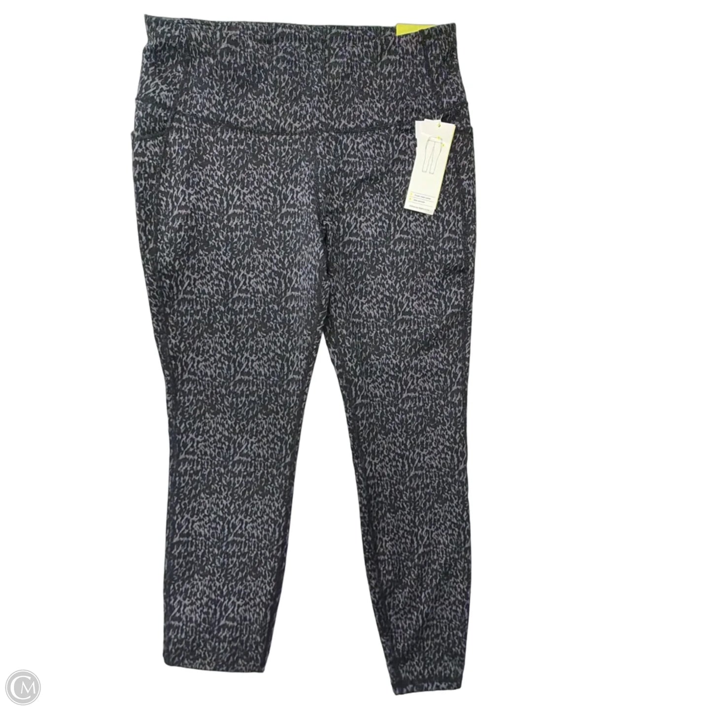 Athletic Leggings By All In Motion In Black & Grey, Size: L