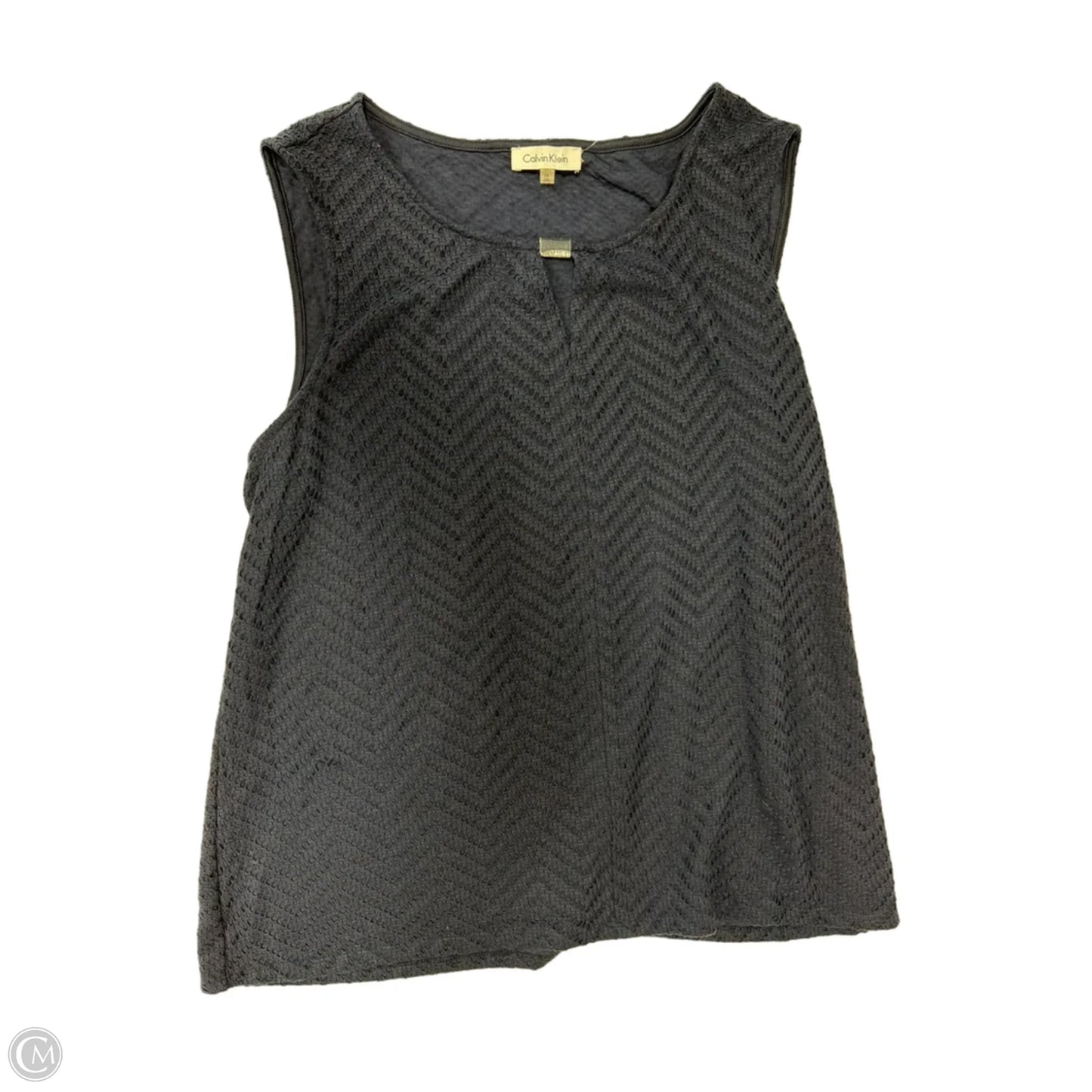 Top Sleeveless By Calvin Klein In Navy, Size: 2x