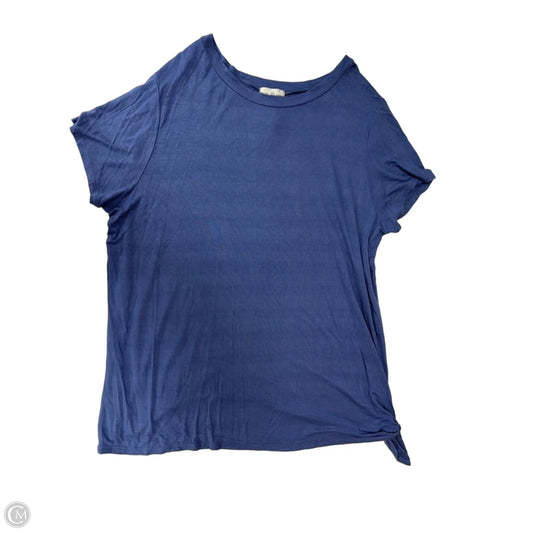 Top Short Sleeve By Thyme And Honey In Blue, Size: 3x