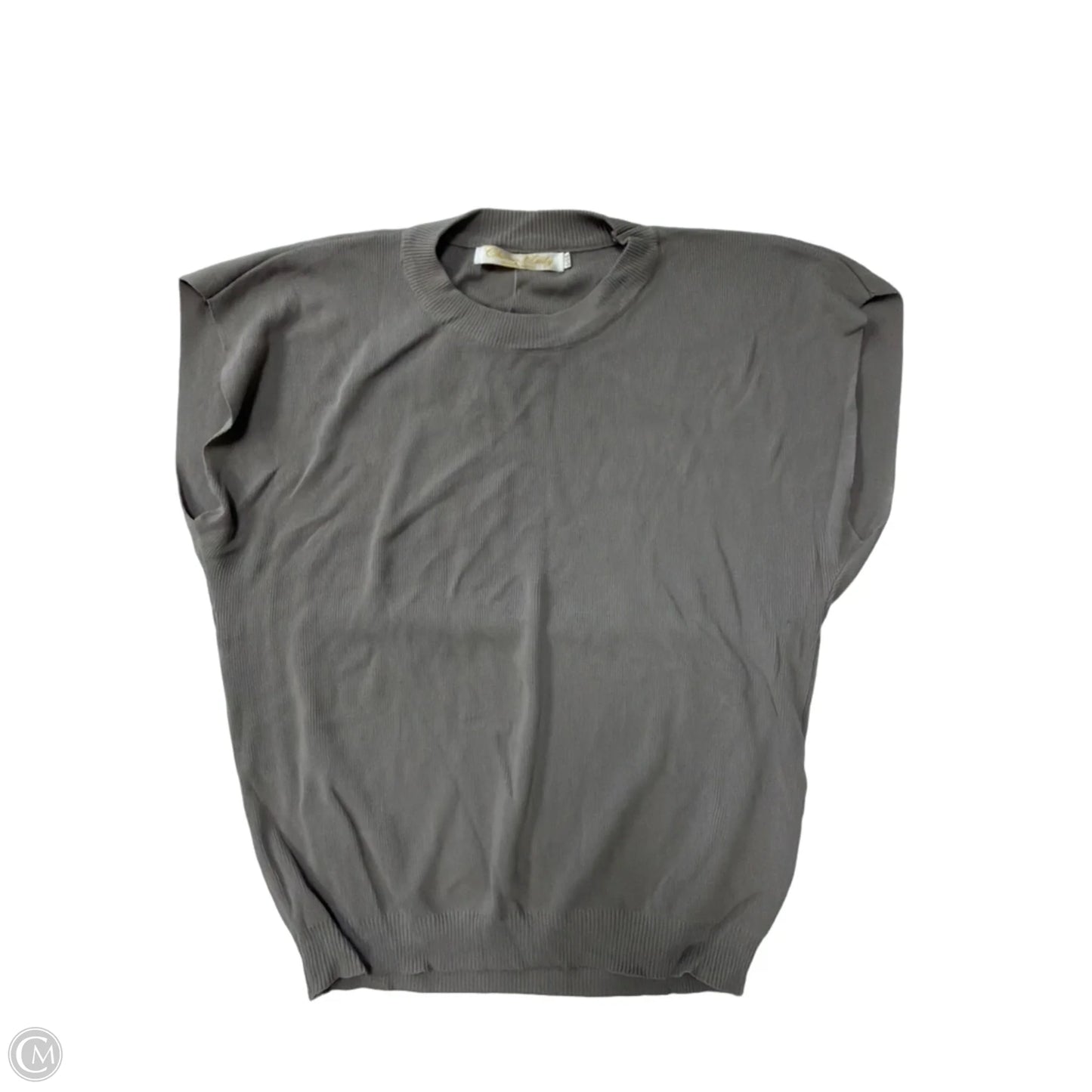 Top Sleeveless By Clothes Mentor In Grey, Size: L
