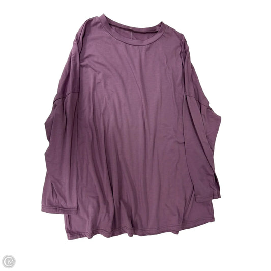 Top Long Sleeve By Clothes Mentor In Purple, Size: 4x