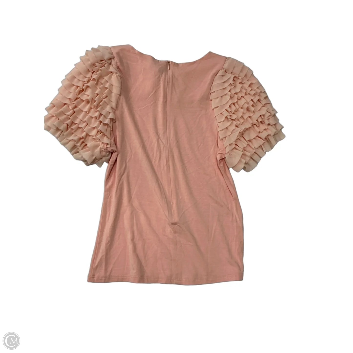 Top Short Sleeve By Gracia In Pink, Size: L