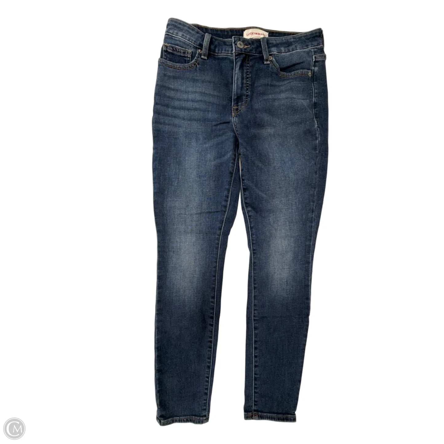 Jeans Skinny By Lucky Brand In Blue Denim, Size: 4