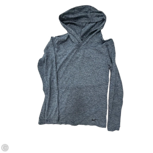 Athletic Sweatshirt Hoodie By Nike Apparel In Blue, Size: S