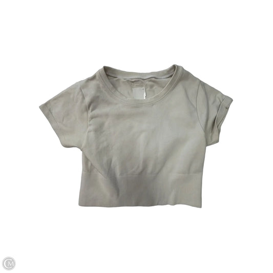 Top Short Sleeve By Offline In Cream, Size: S