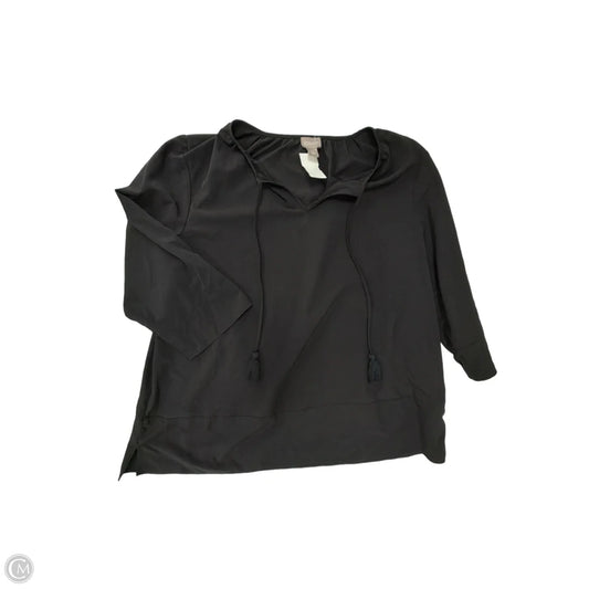 Top Long Sleeve By Chicos In Black, Size: 3x