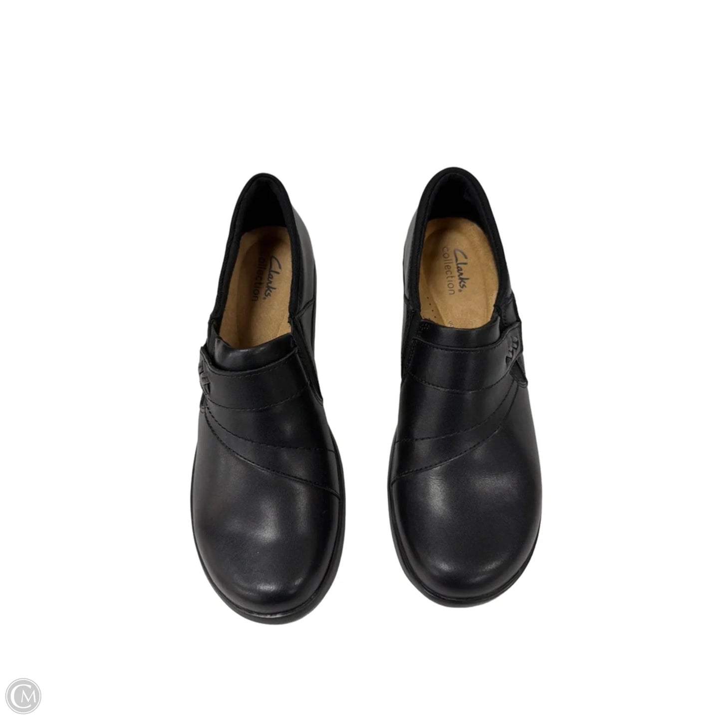 Shoes Flats By Clarks In Black, Size: 8.5