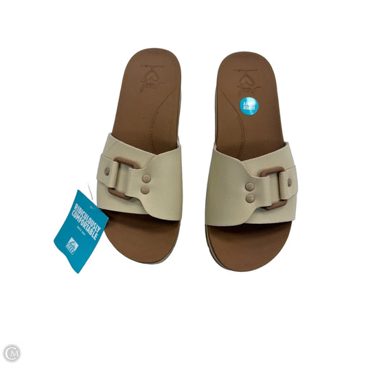 Sandals Flip Flops By Reef In Cream & Tan, Size: 8