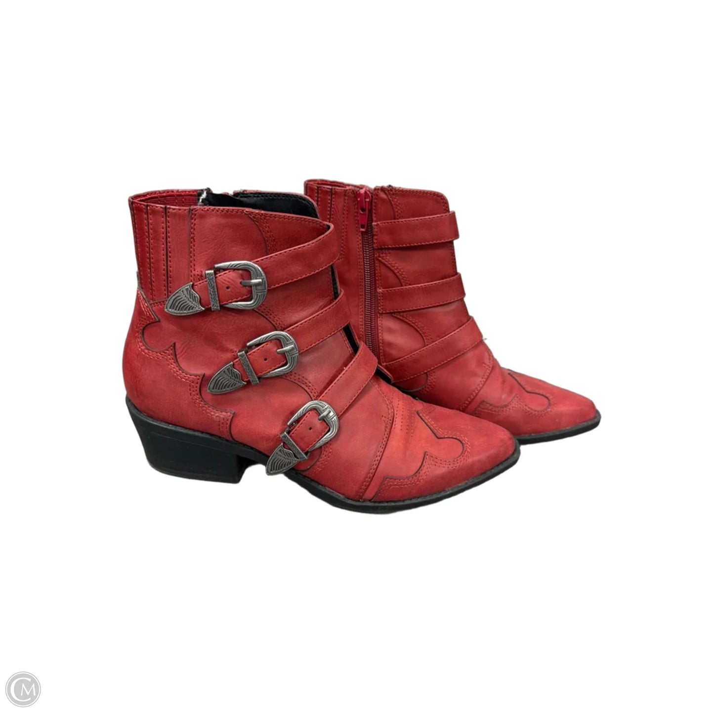 Boots Western By Indigo Rd In Red, Size: 8