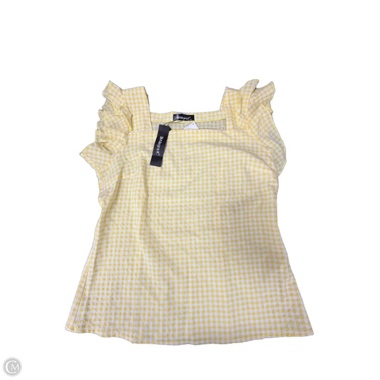Top Short Sleeve By Allegra K In Yellow, Size: M
