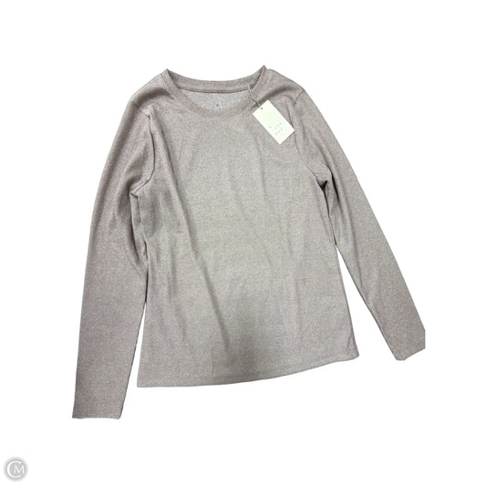 Top Long Sleeve Basic By A New Day In Mauve, Size: L