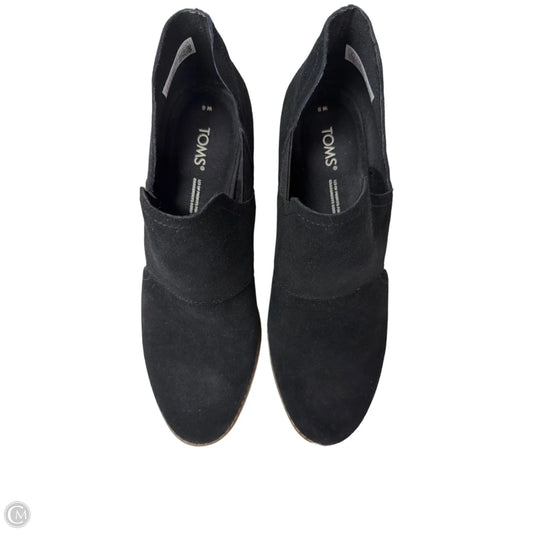 Boots Ankle Heels By Toms In Black & Tan, Size: 8
