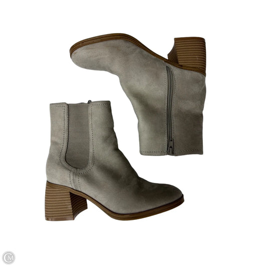 Boots Ankle Heels By Nine West In Grey, Size: 7