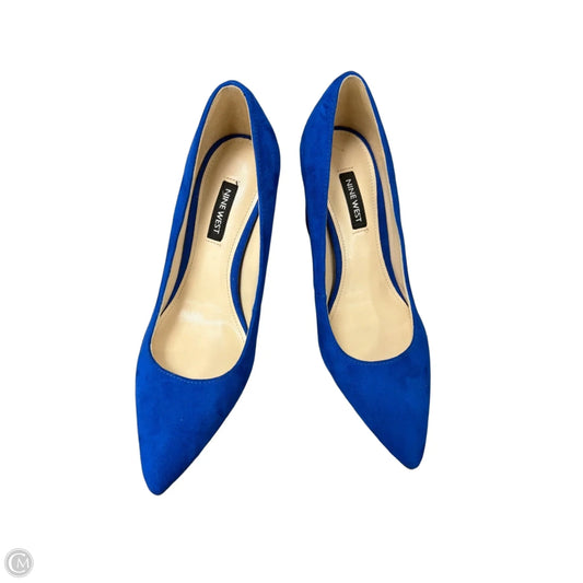 Shoes Heels Block By Nine West Apparel In Blue, Size: 6.5