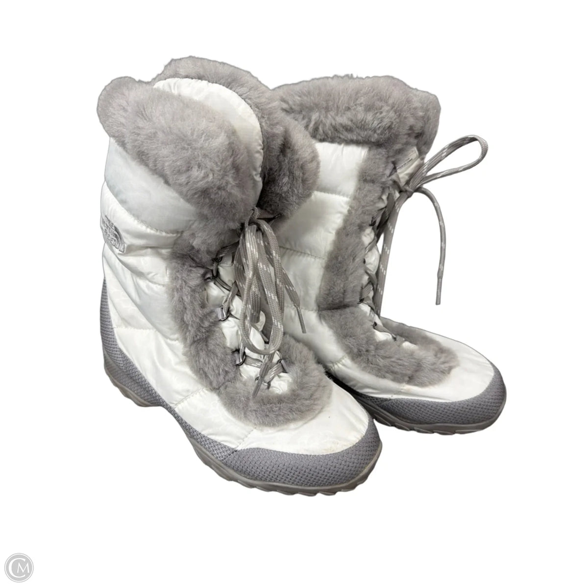 Boots Snow By The North Face In Grey & White, Size: 8