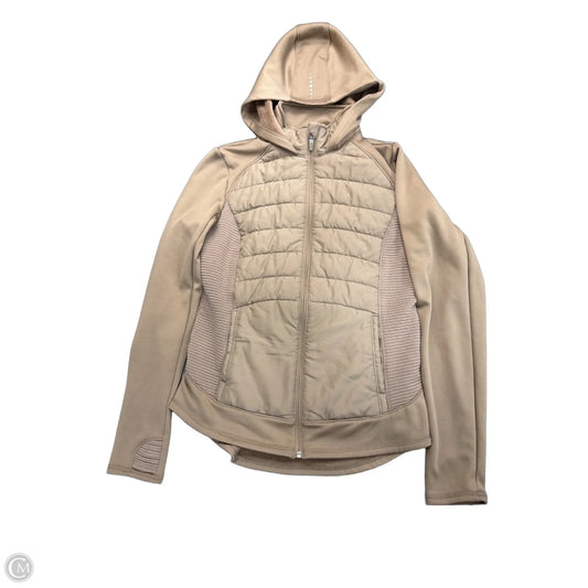 Athletic Jacket By Tek Gear In Tan, Size: M