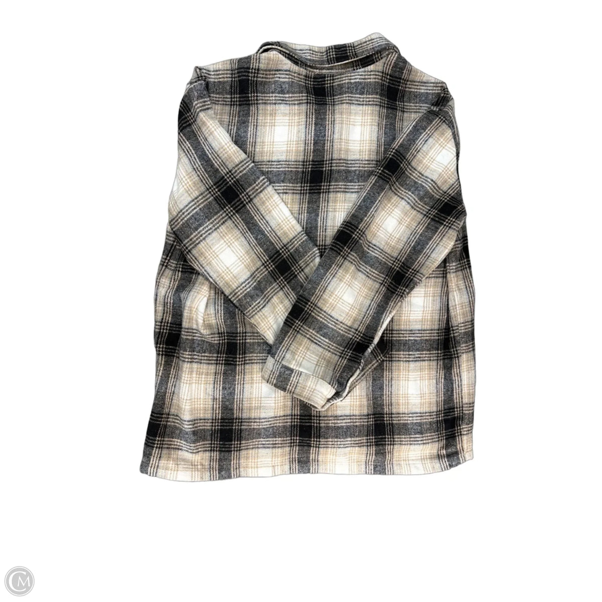 Jacket Shirt By Jodifl In Plaid Pattern, Size: L