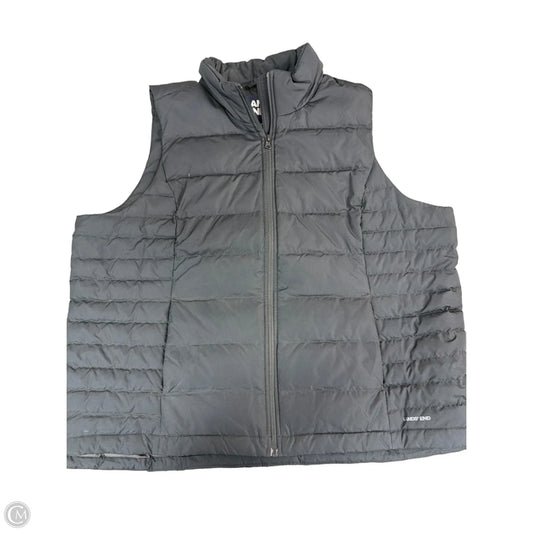 Vest Puffer & Quilted By Lands End In Black, Size: 2x