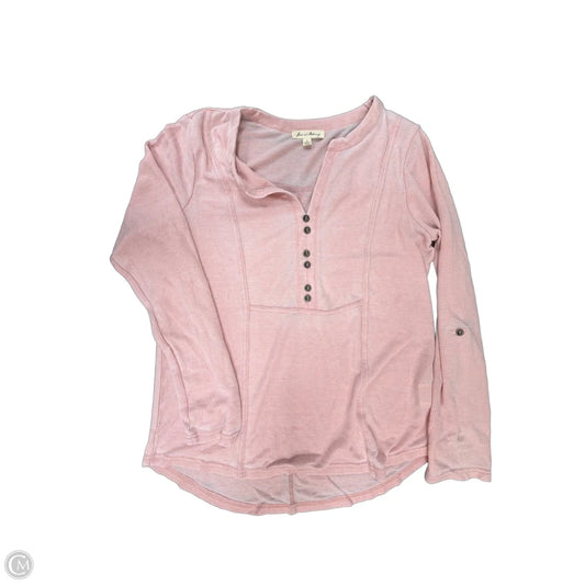 Top Long Sleeve By Jane And Delancey In Pink, Size: S