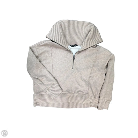 Sweatshirt Collar By Simply Vera In Beige, Size: S