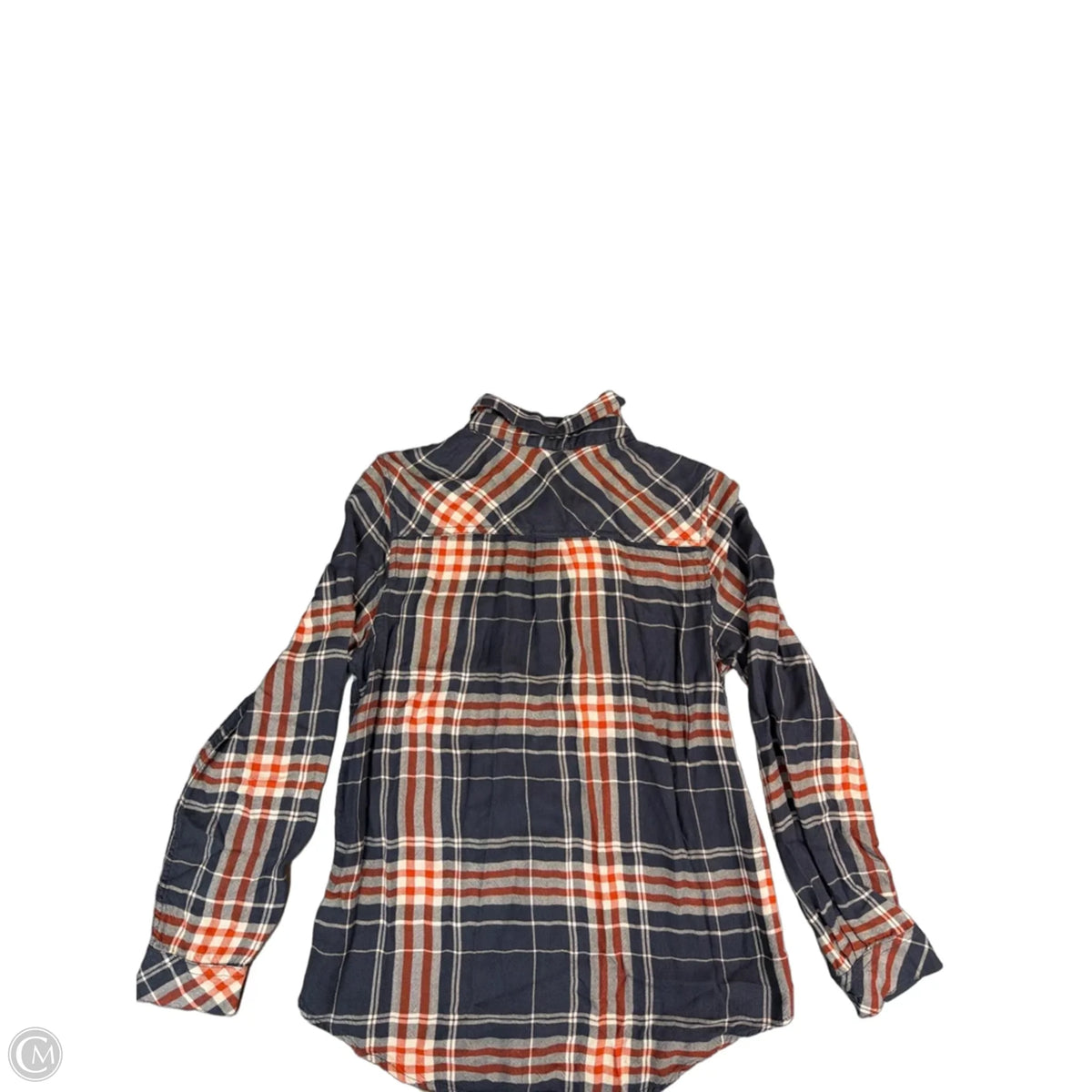 Top Long Sleeve By Beachlunchlounge In Plaid Pattern, Size: S