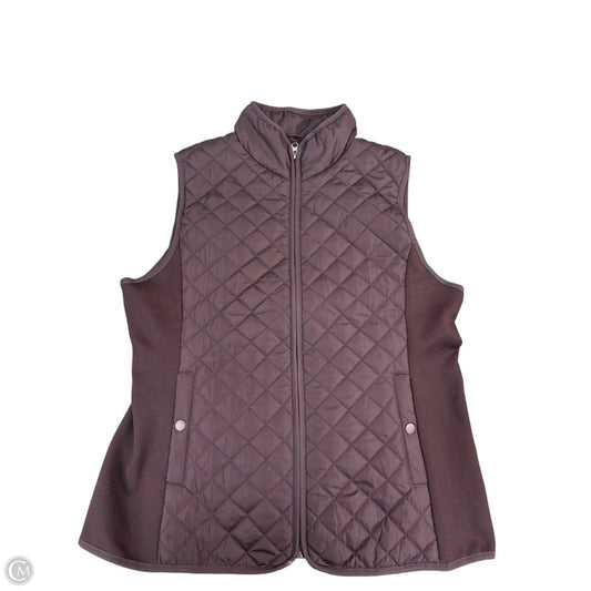 Vest Puffer & Quilted By Charter Club In Black, Size: L
