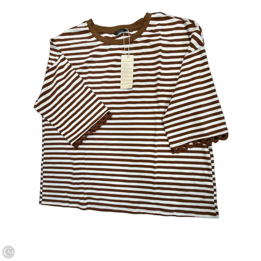 Top Short Sleeve By Dokotoo In Striped Pattern, Size: Xl