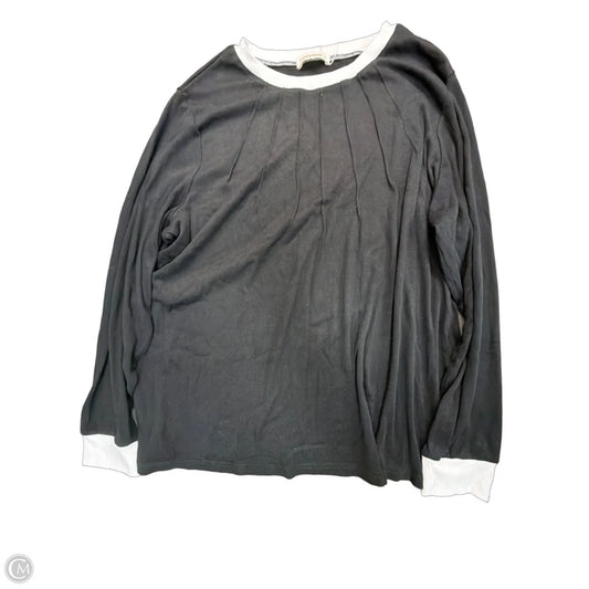 Top Long Sleeve Basic By Fantaslook In Black, Size: 2x