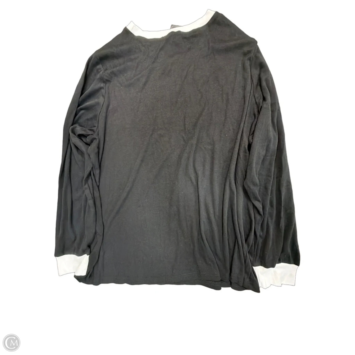 Top Long Sleeve Basic By Fantaslook In Black, Size: 2x