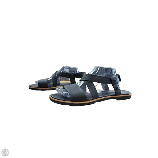 Sandals Flats By Sorel In Black, Size: 11