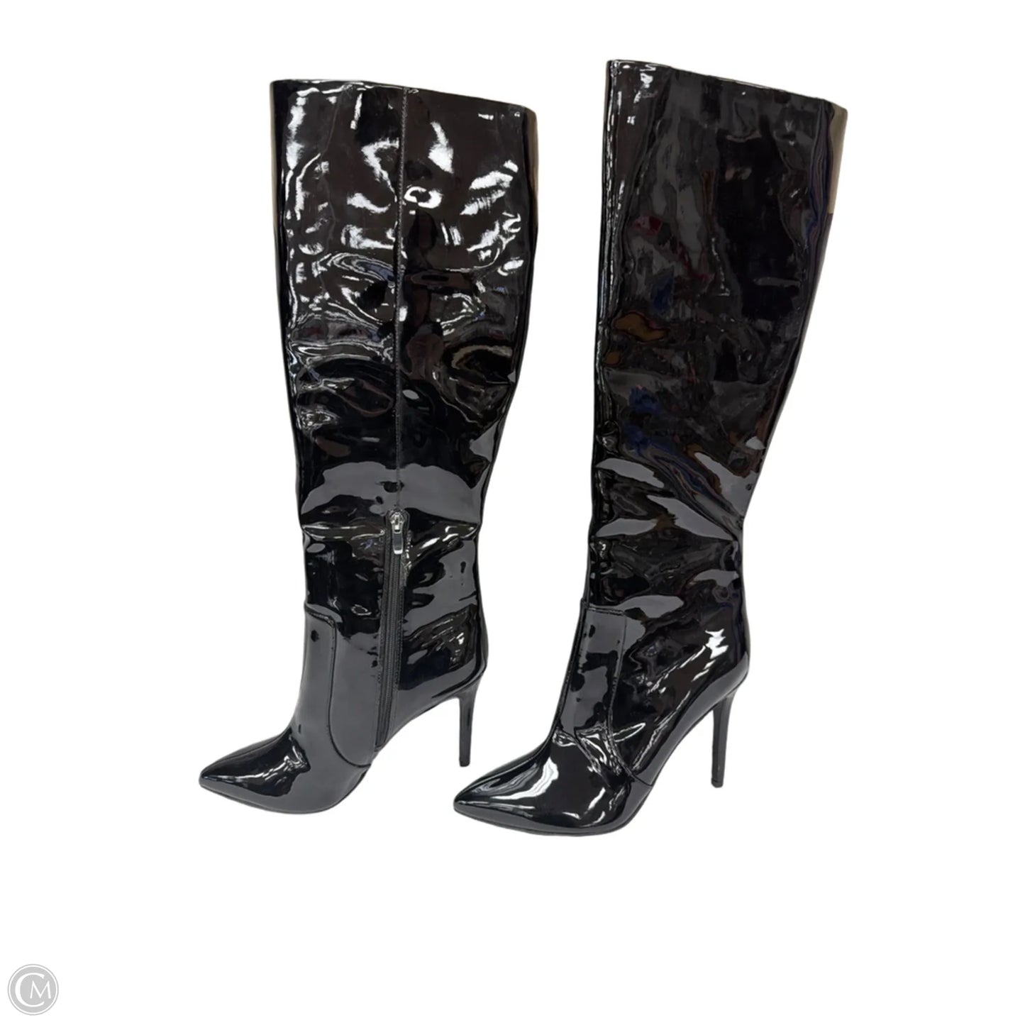 Boots Knee Heels By Nine West Apparel In Black, Size: 10