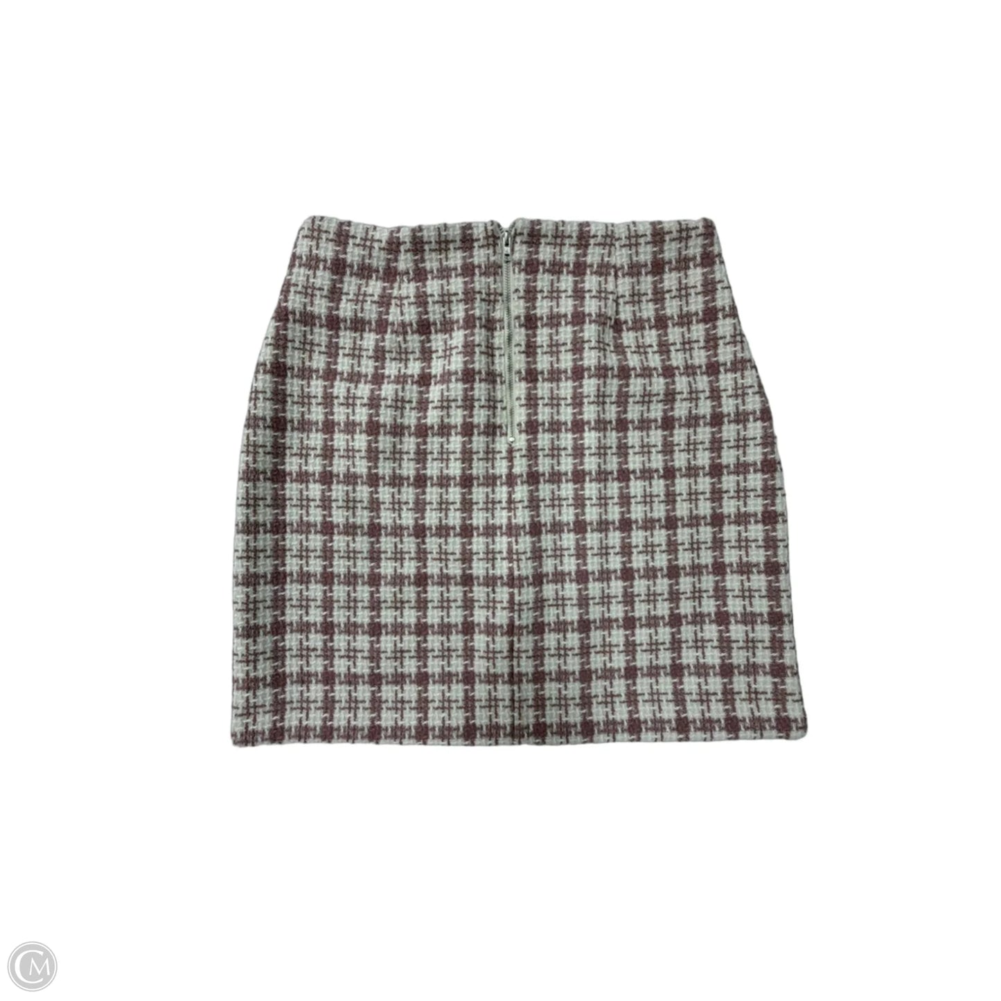 Skirt Mini & Short By Potters Pot In Plaid Pattern, Size: M