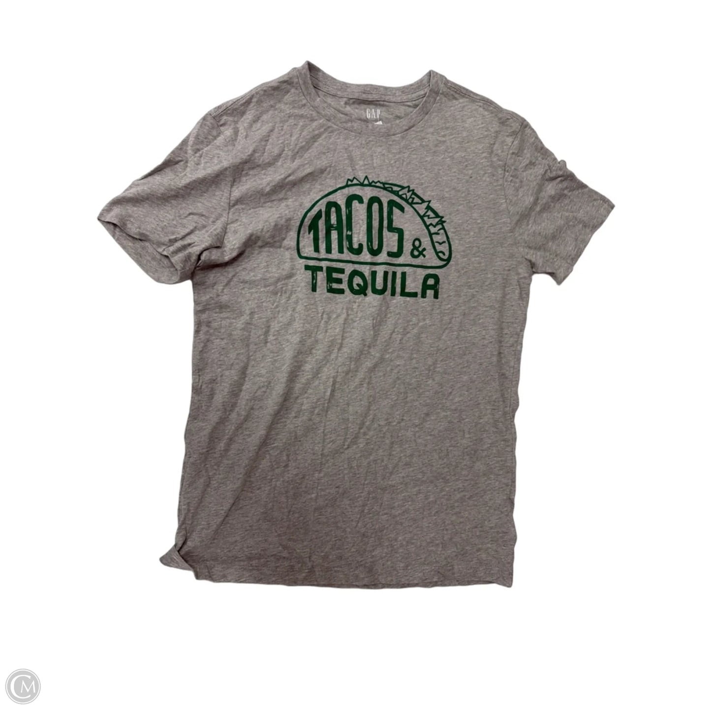Top Short Sleeve Basic By Gap In Grey, Size: Xs