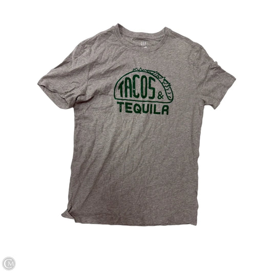 Top Short Sleeve Basic By Gap In Grey, Size: Xs