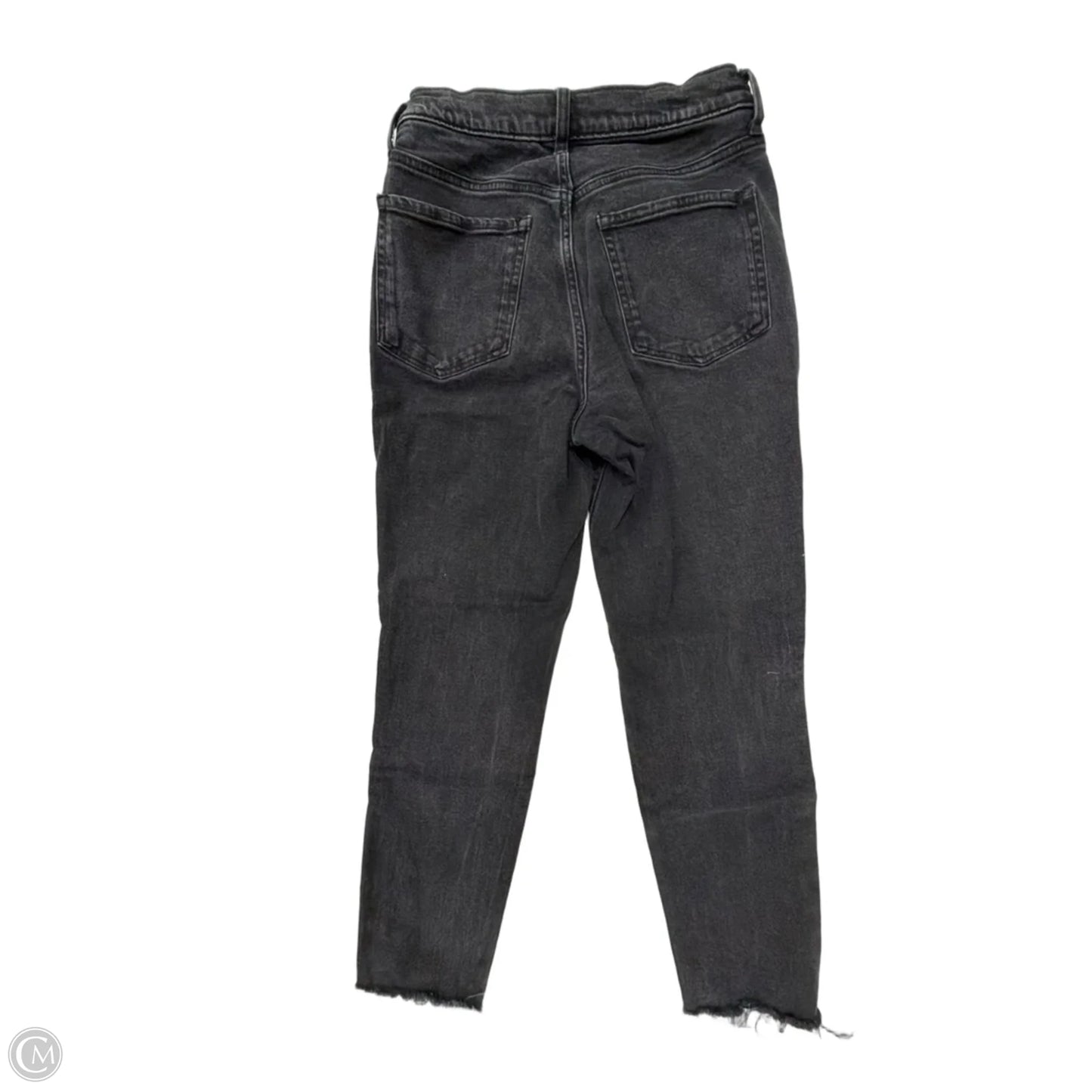Jeans Straight By Old Navy In Black Denim, Size: 8