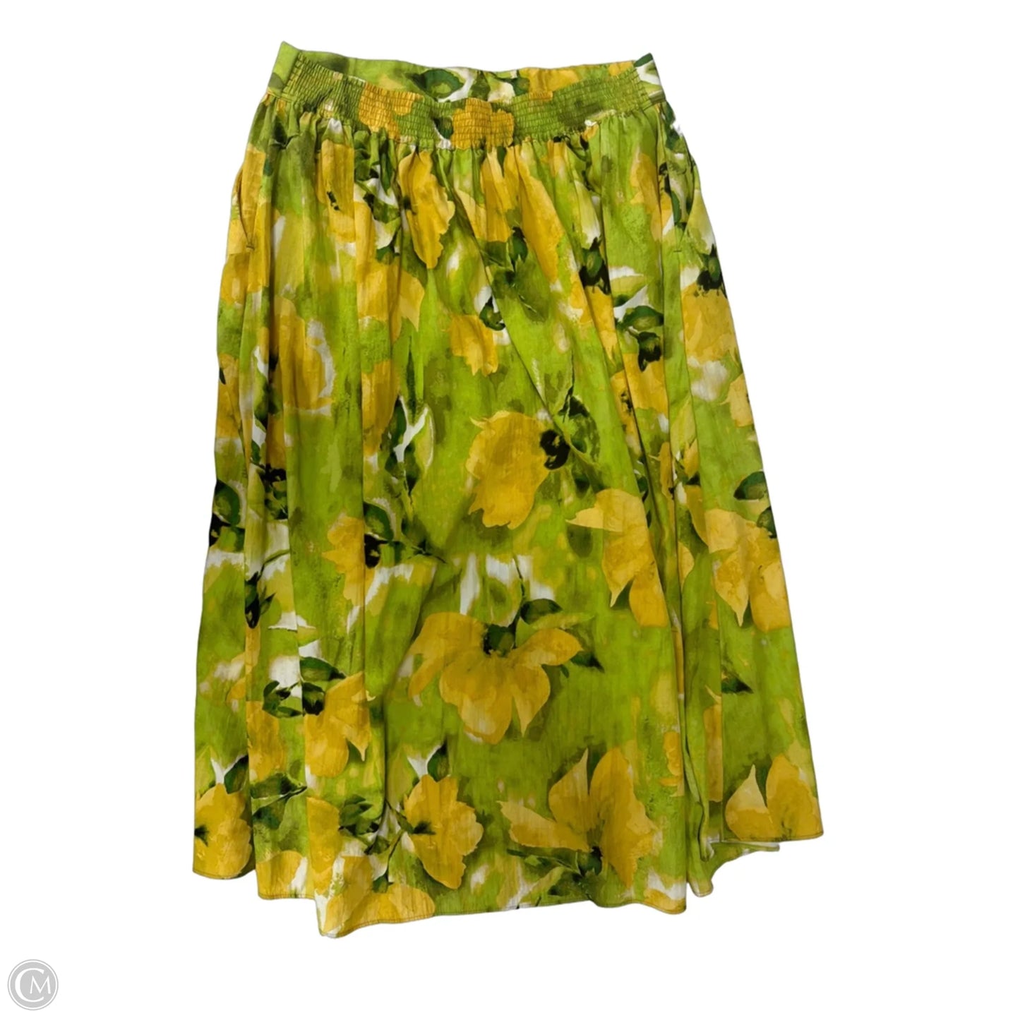 Skirt Midi By Simply Vera In Floral Print, Size: Mp