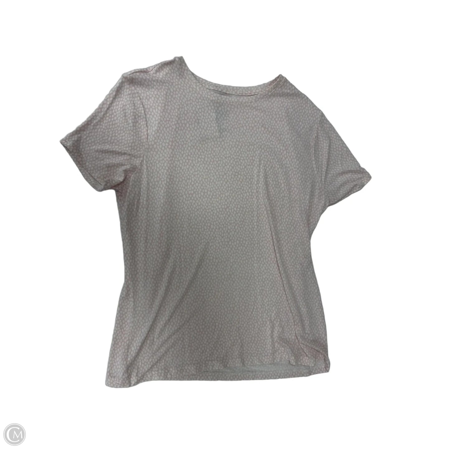 Top Short Sleeve By Nine West Apparel In Pink, Size: L
