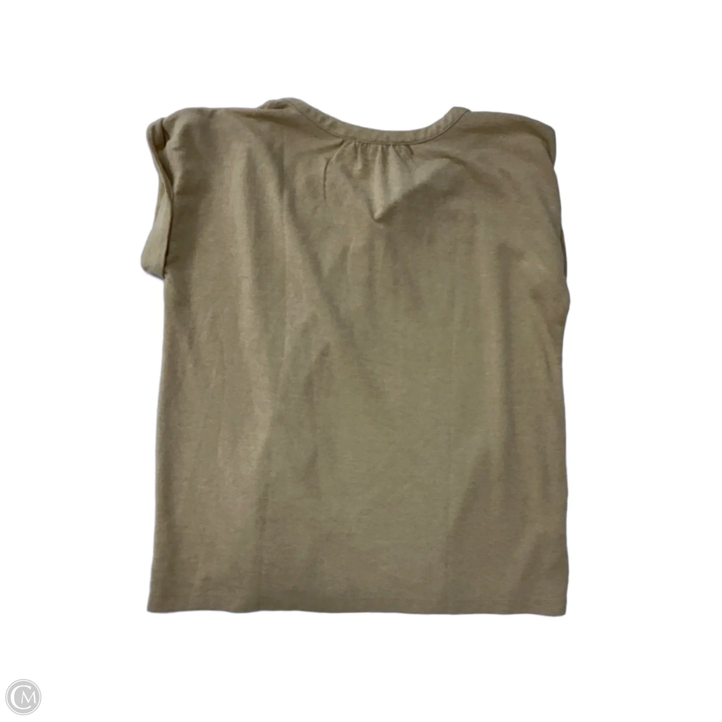 Top Short Sleeve By Loft In Tan, Size: Xs