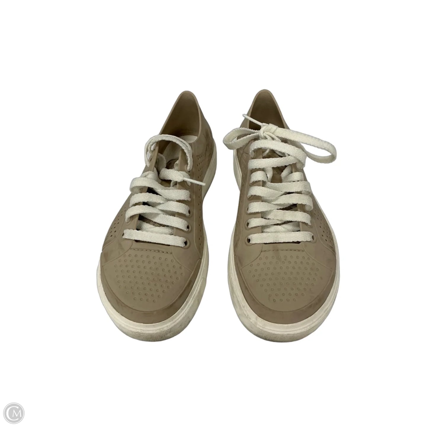 Shoes Sneakers By Crocs In Tan, Size: 8