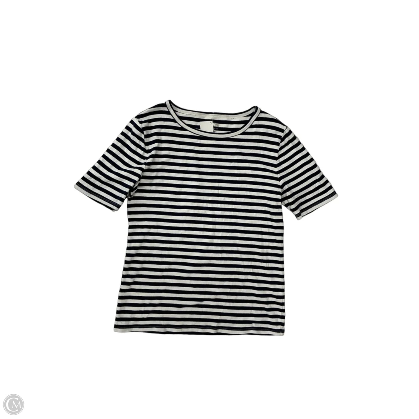 Top Short Sleeve By J. Crew In Striped Pattern, Size: L