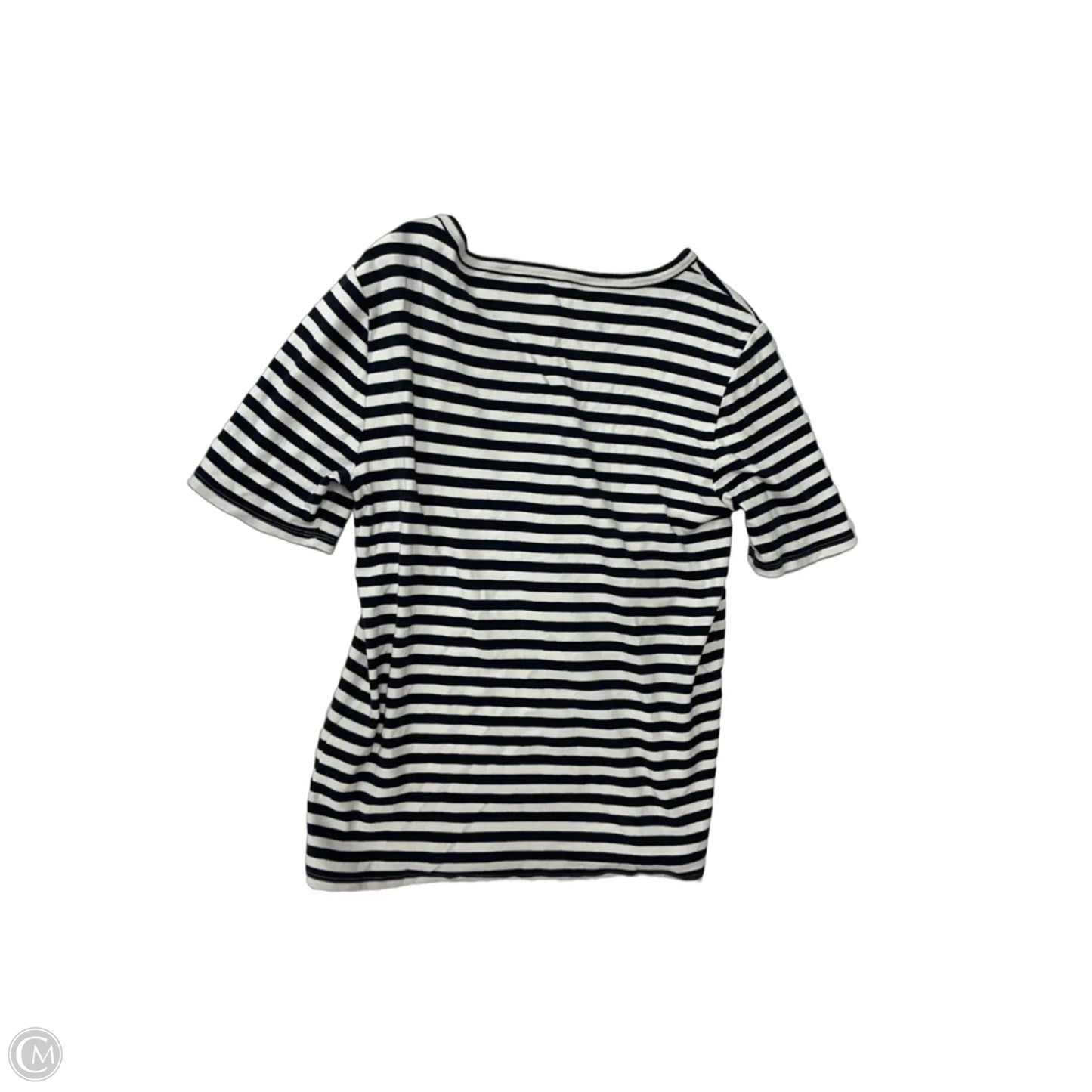 Top Short Sleeve By J. Crew In Striped Pattern, Size: L