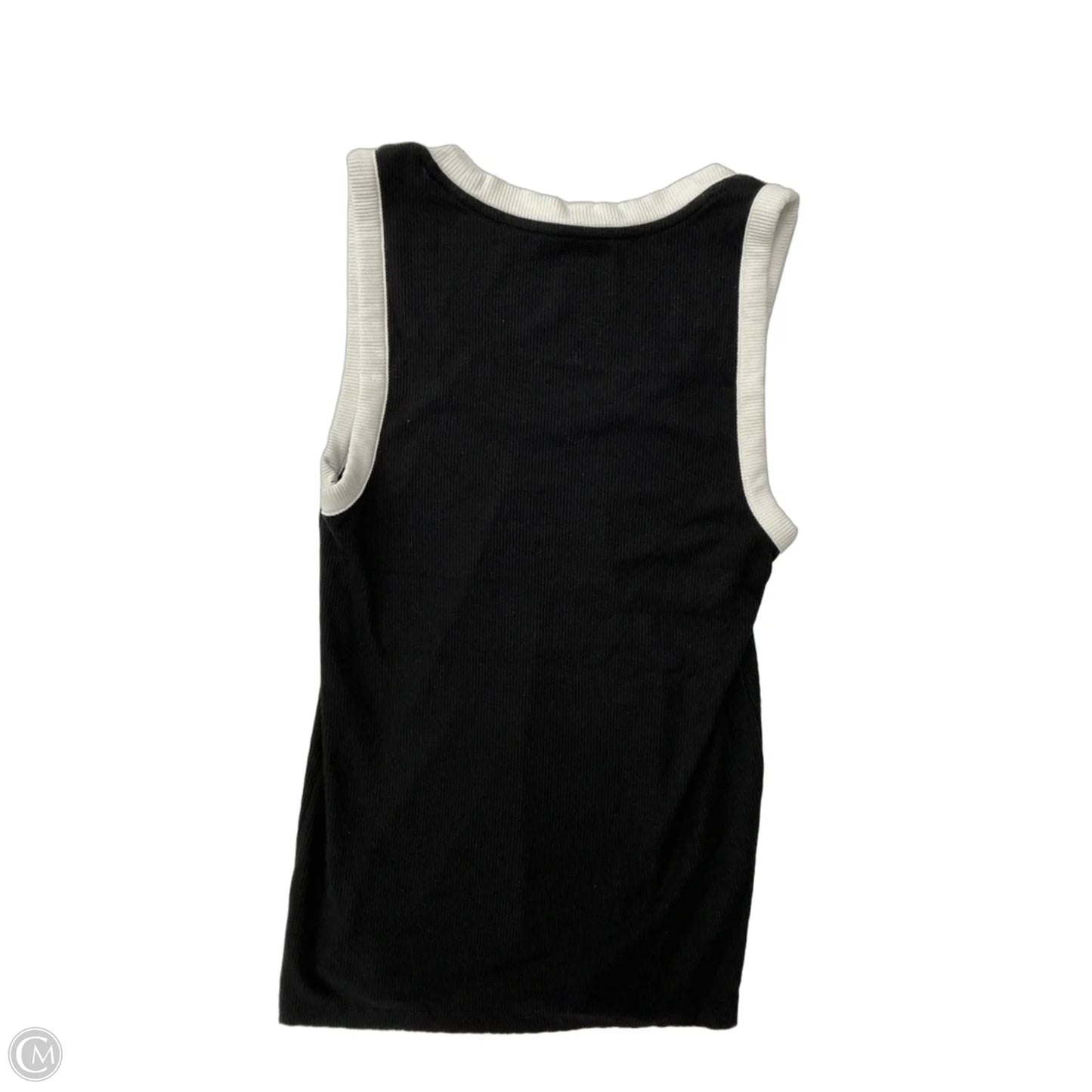 Tank Top By Nine West Apparel In Black & White, Size: S