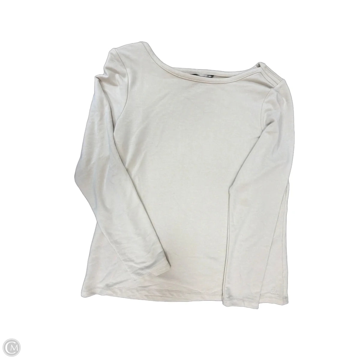 Top Long Sleeve Basic By Banana Republic In Cream, Size: L