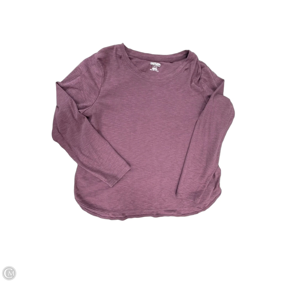 Top Long Sleeve Basic By Kirkland In Mauve, Size: L