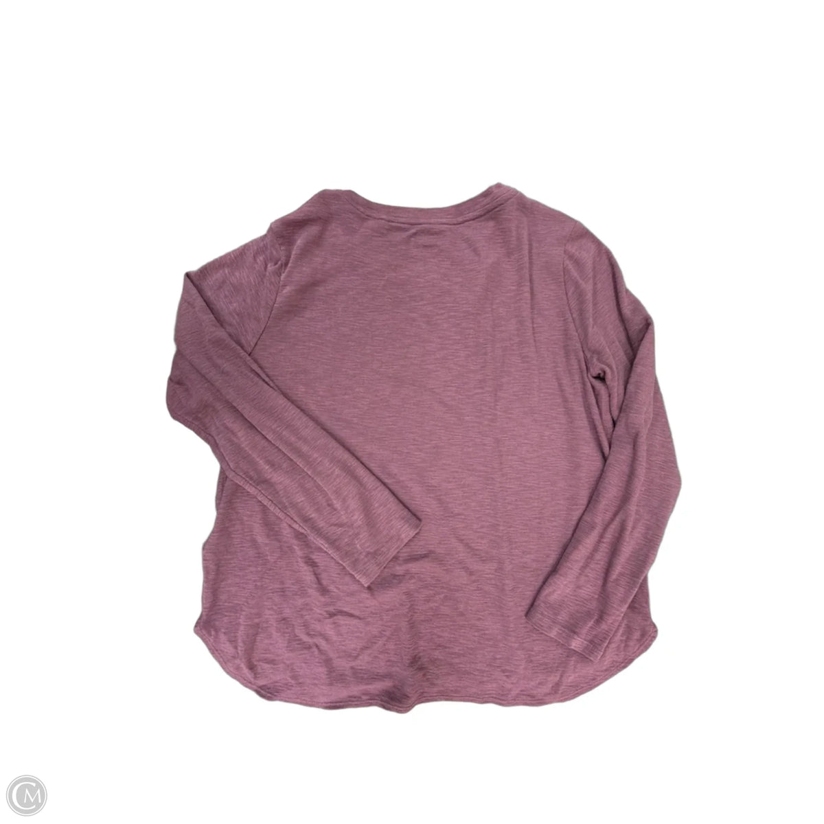 Top Long Sleeve Basic By Kirkland In Mauve, Size: L