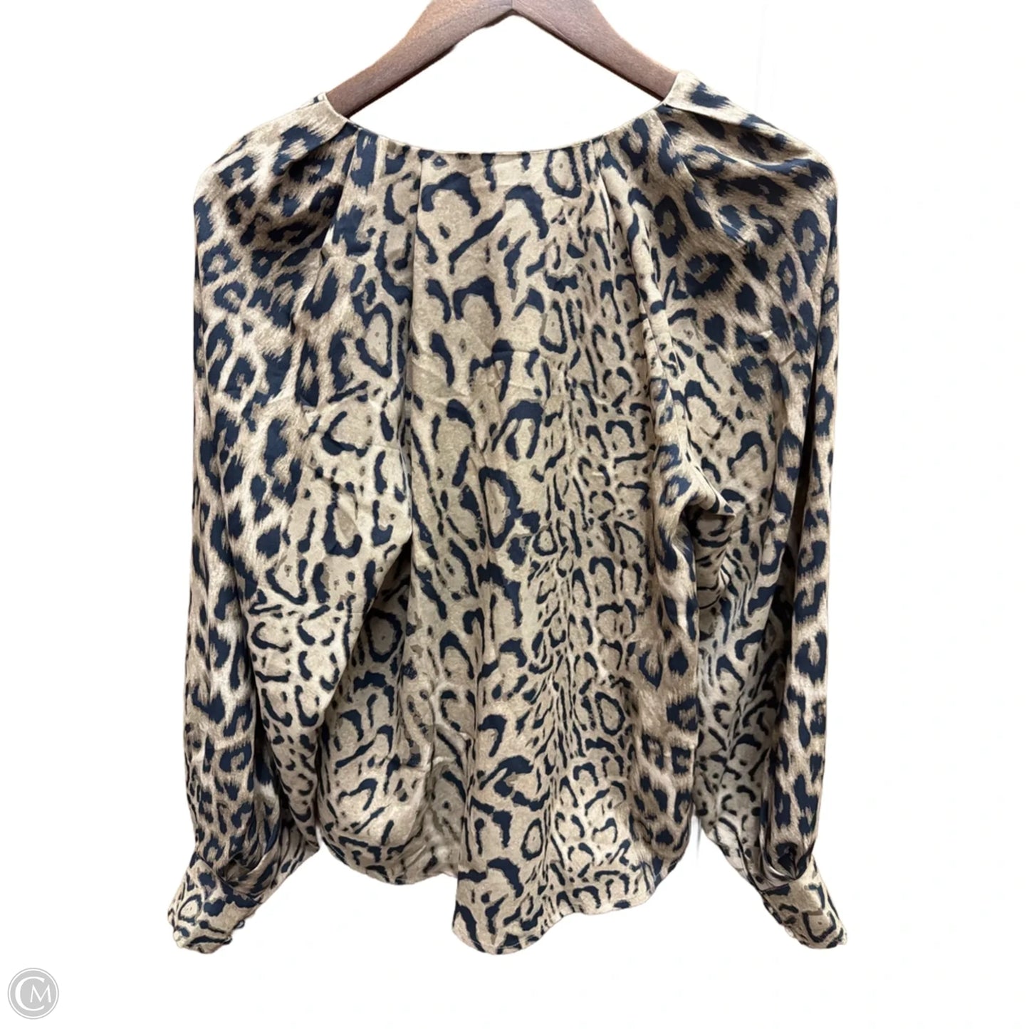 Top Long Sleeve By Express In Animal Print, Size: S