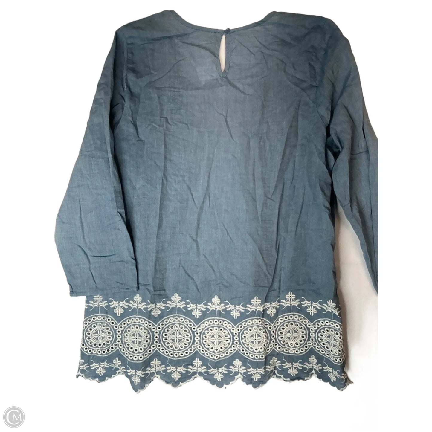Top 3/4 Sleeve By St Johns Bay In Blue, Size: S